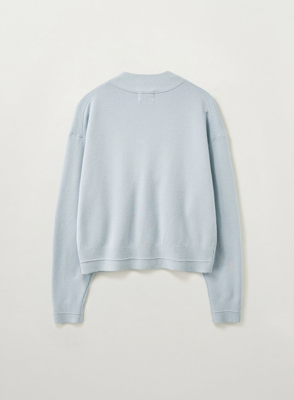 [satur] (W) Essential Faro Crop Cardigan - Sky Blue