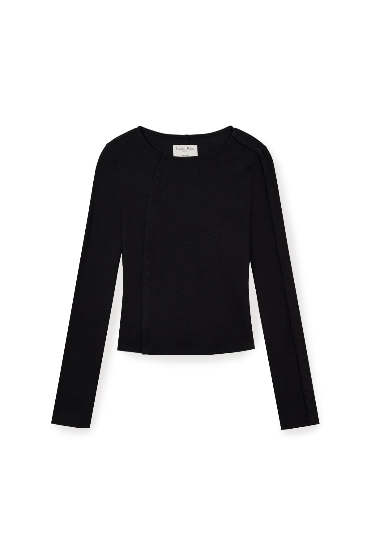 Matinkim Snap Detail Slim Top IN Black