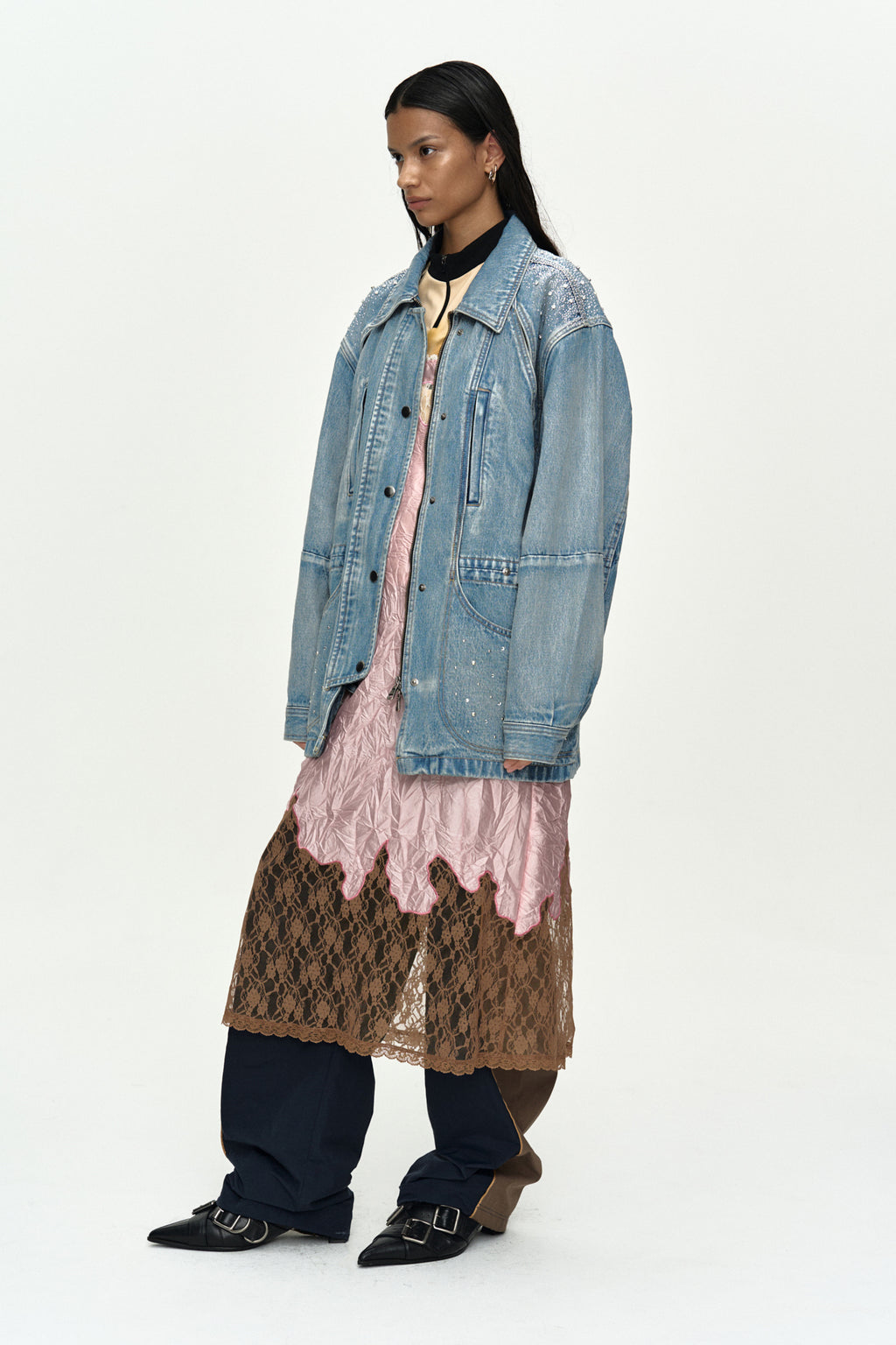 Andersson Bell Jeweled Denim Work Jacket