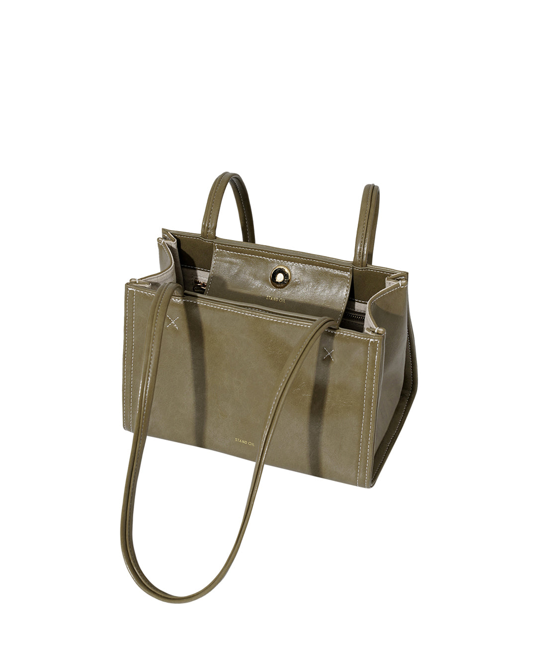Tiny Oblong Bag in Basil