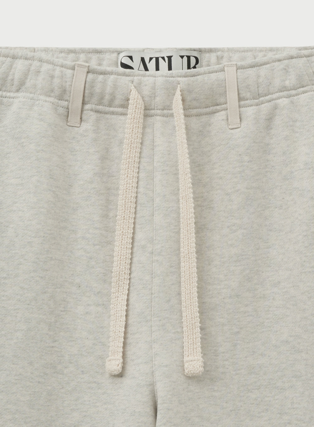 [satur] Cargo Wide Sweatpants - Melange Ivory
