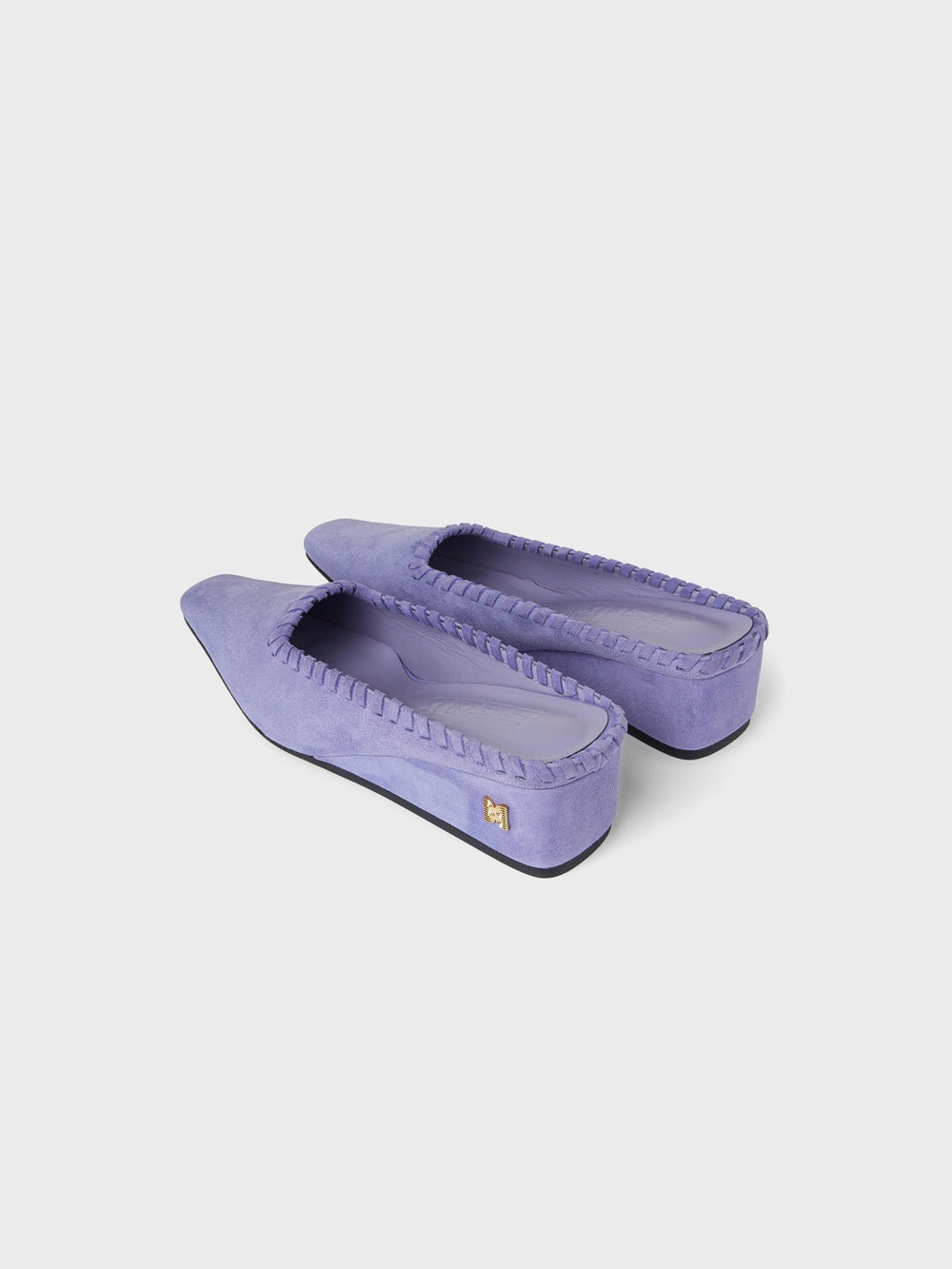 EENK Classic Stitch Detail Mules - Lavender