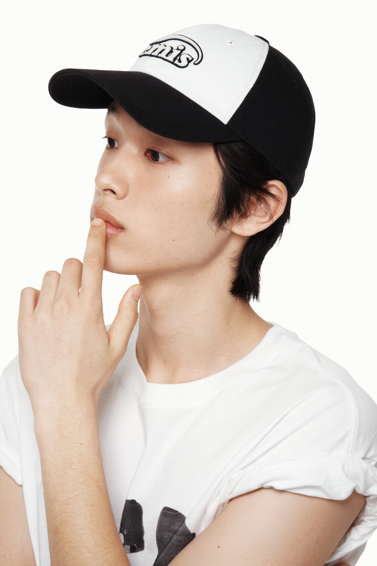 Emis Dual Panel Ball Cap-Black