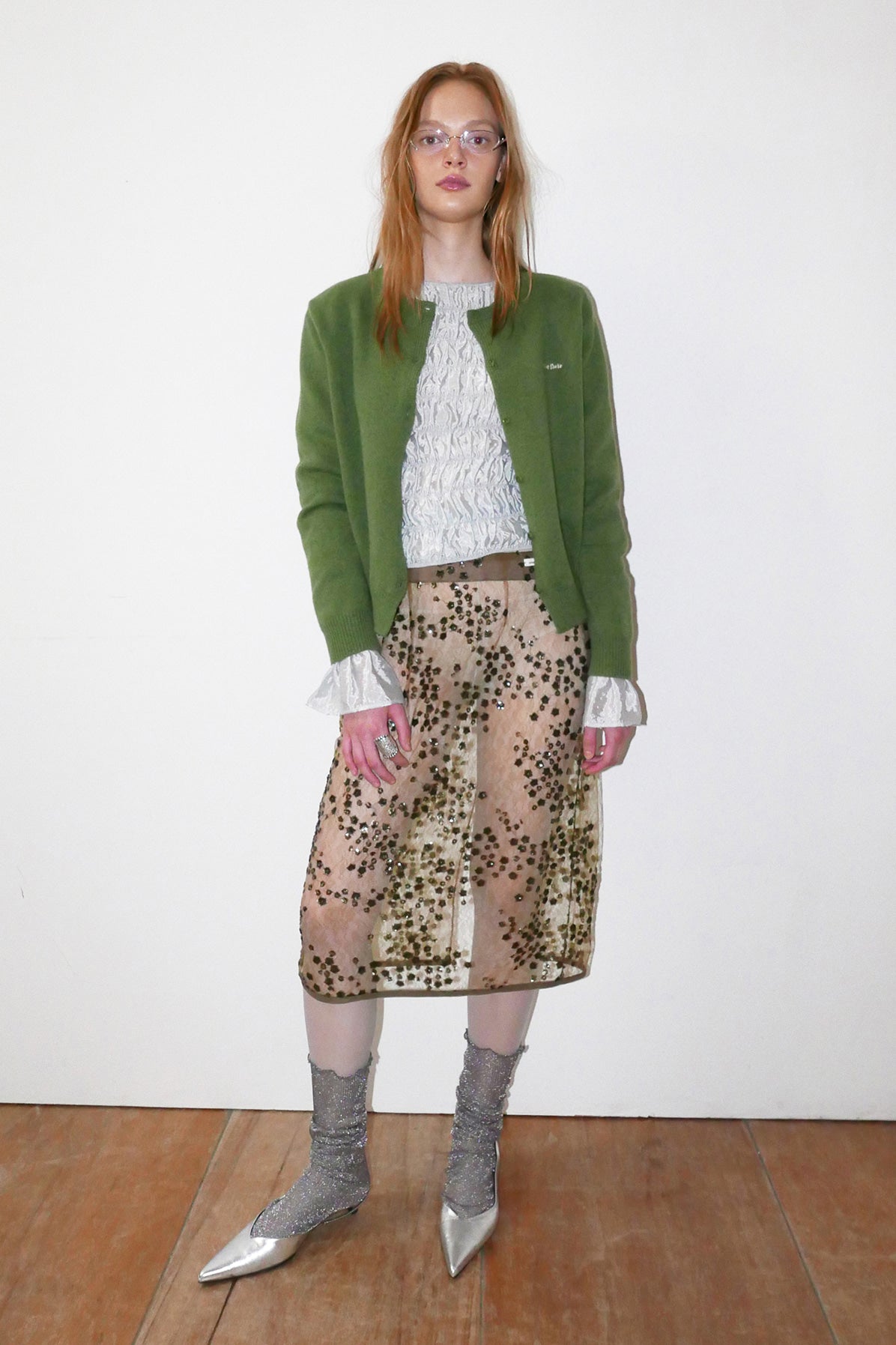Overdueflair Overdue Wool Cardigan Forest Green