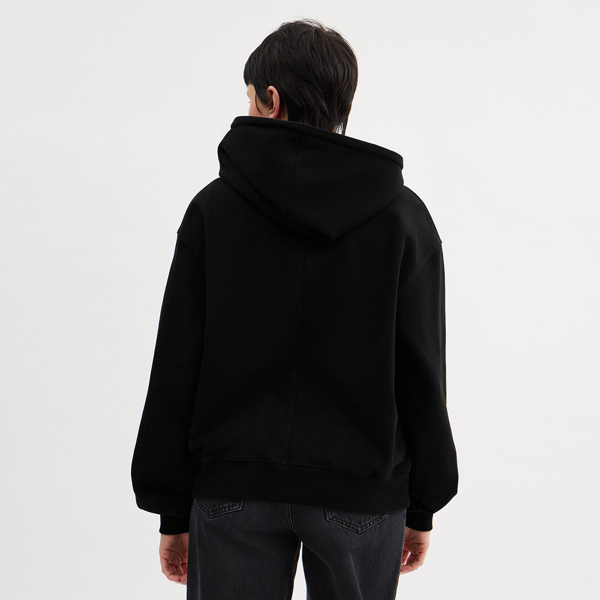 Matinkim Matin Kim X Coach Logo Embroidery Hoodie IN Black