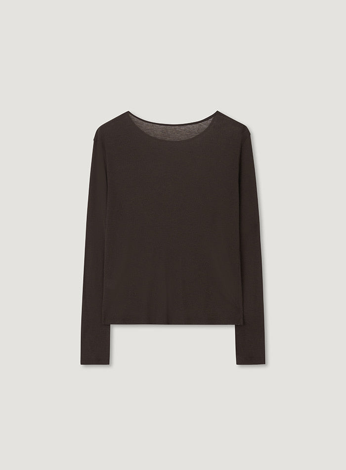 Mango Maniplease Paper Tee Brown