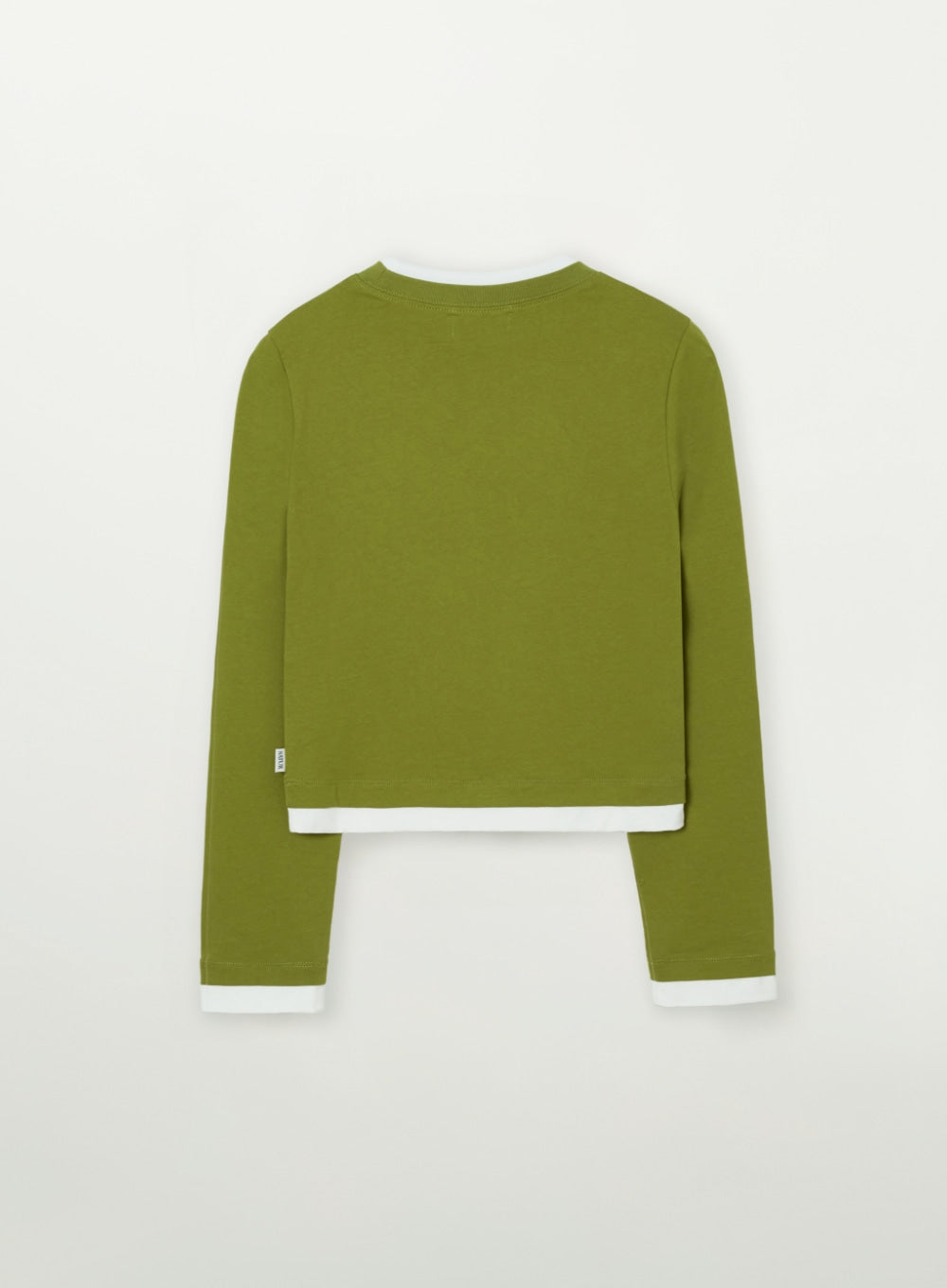 [satur] (W) Layered Long Sleeve - Olive Green