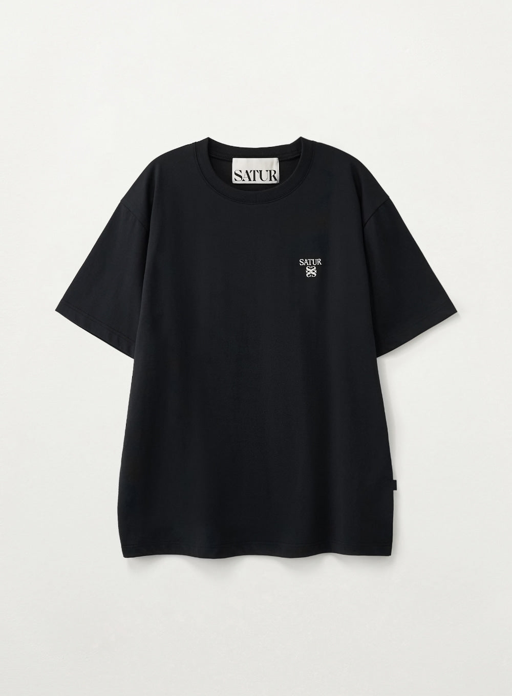 Satur Loren Classic Logo T-Shirt - Black