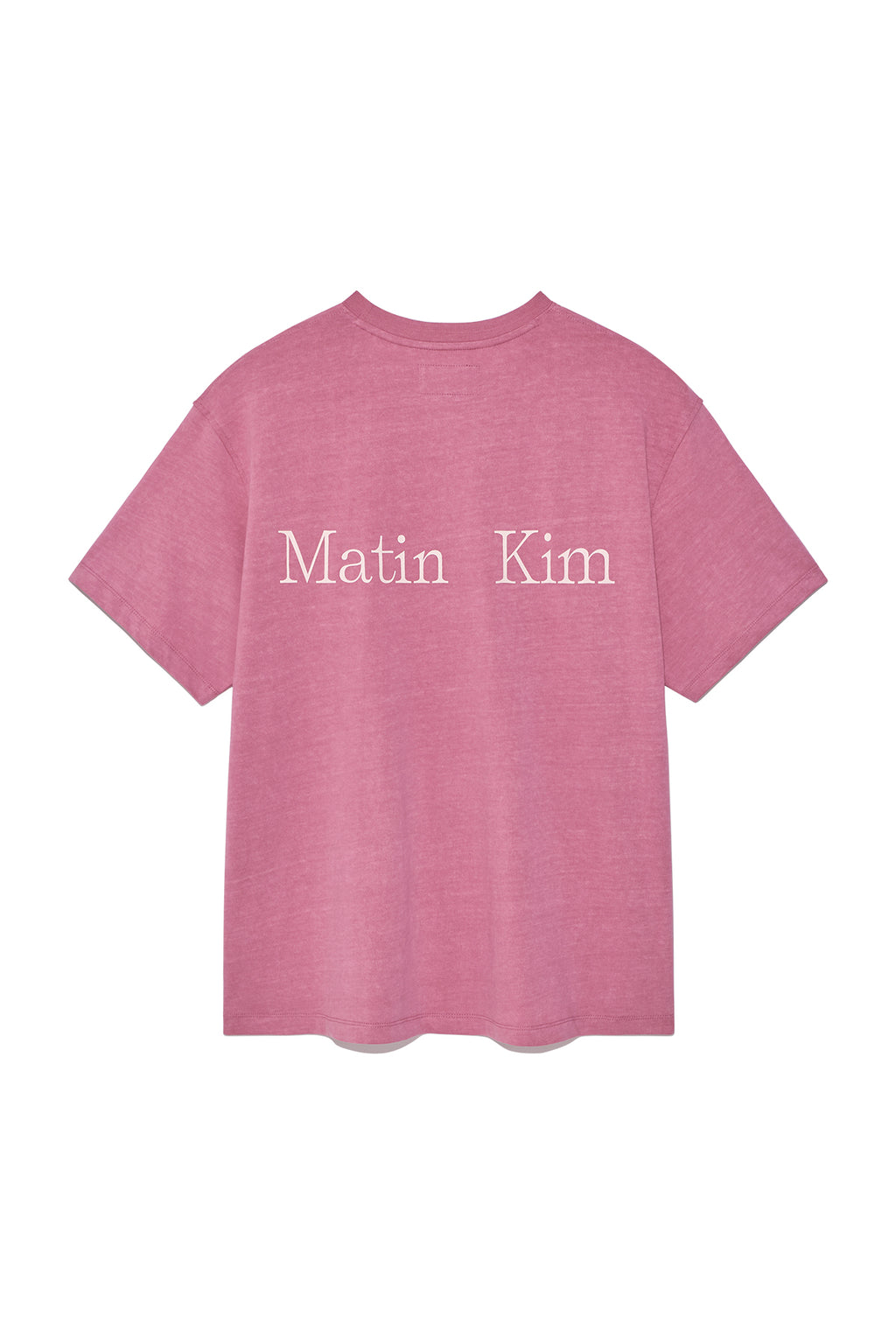 Matinkim Vintage Washed Logo Top For Men IN Pink