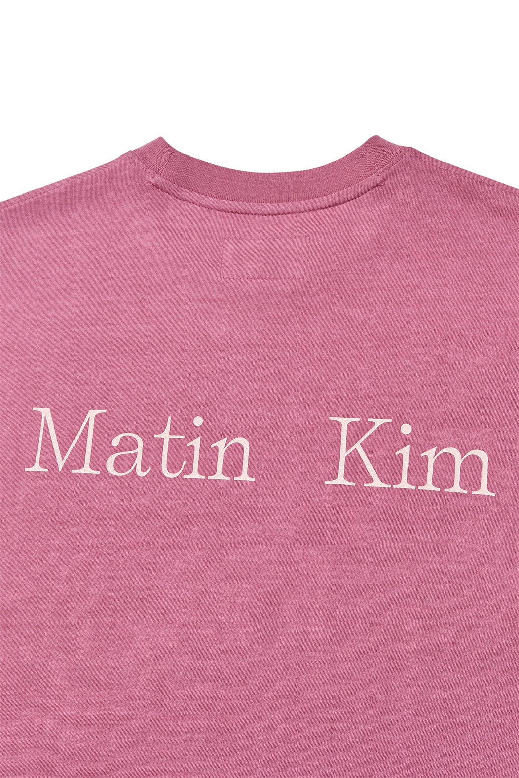 Matinkim Vintage Washed Logo Top For Women IN Pink