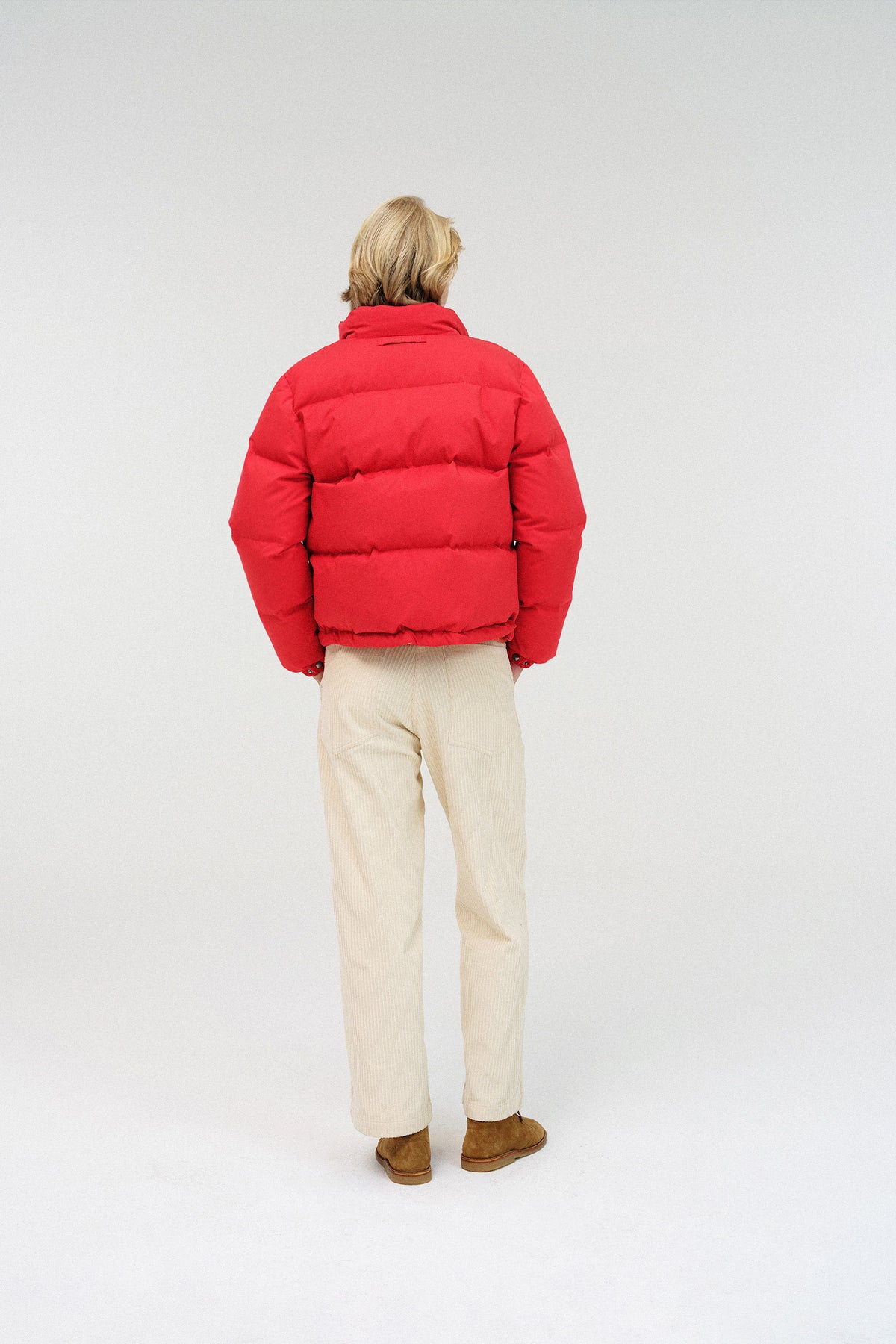 Nothing Written Tella cropped puffer jacket (Red)