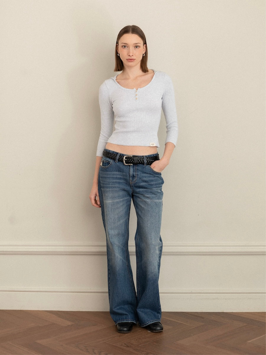 GLOWNY The Malissa Jeans (Mid Blue)