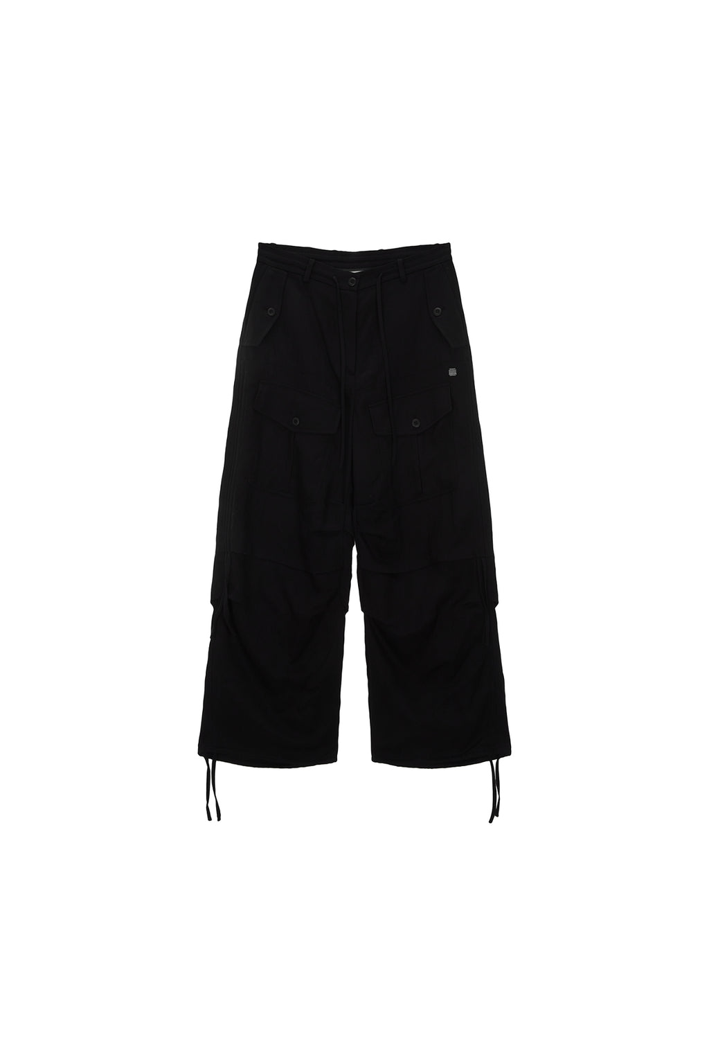 Matinkim Rayon String Cargo Pants IN Black