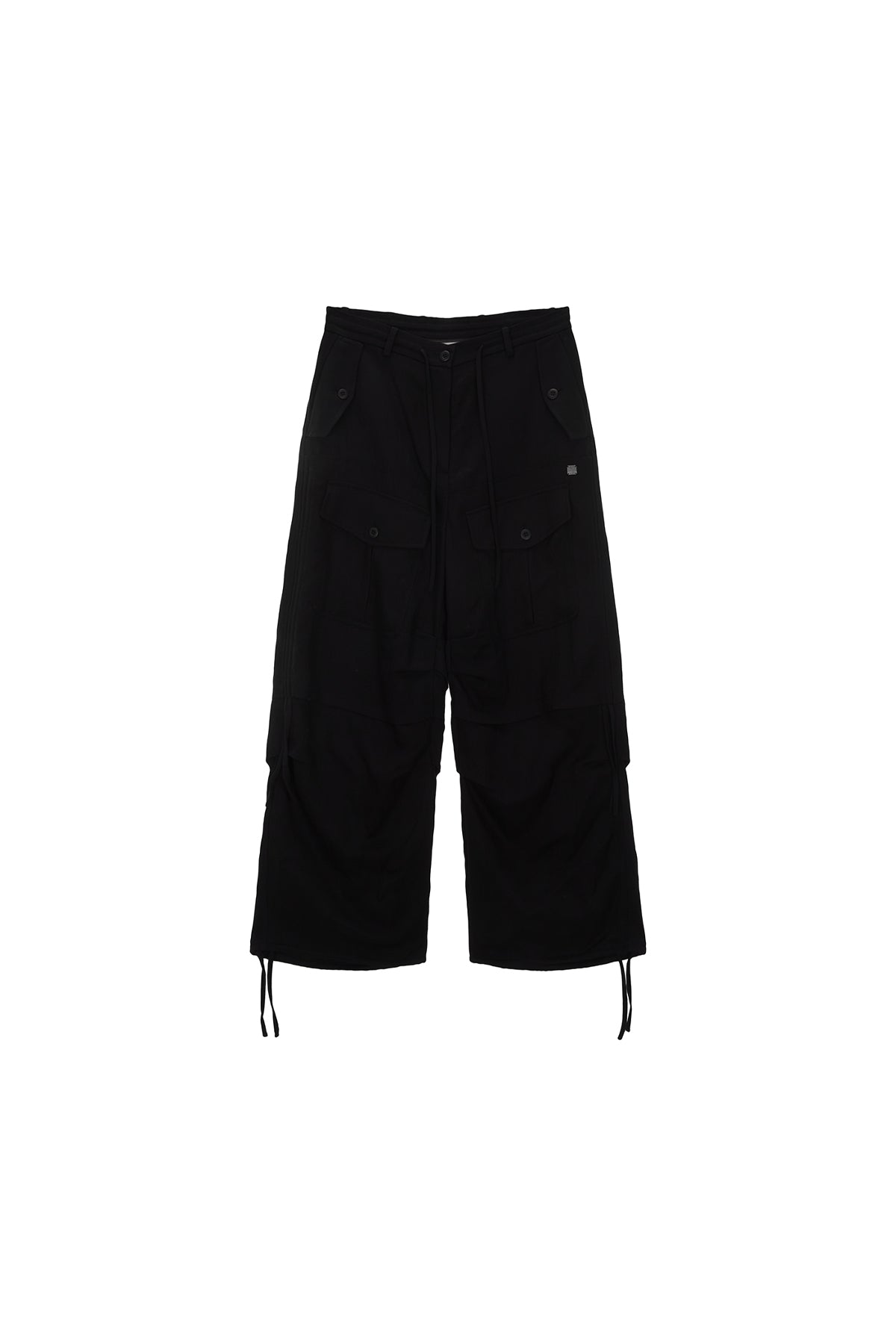 Matinkim Rayon String Cargo Pants IN Black