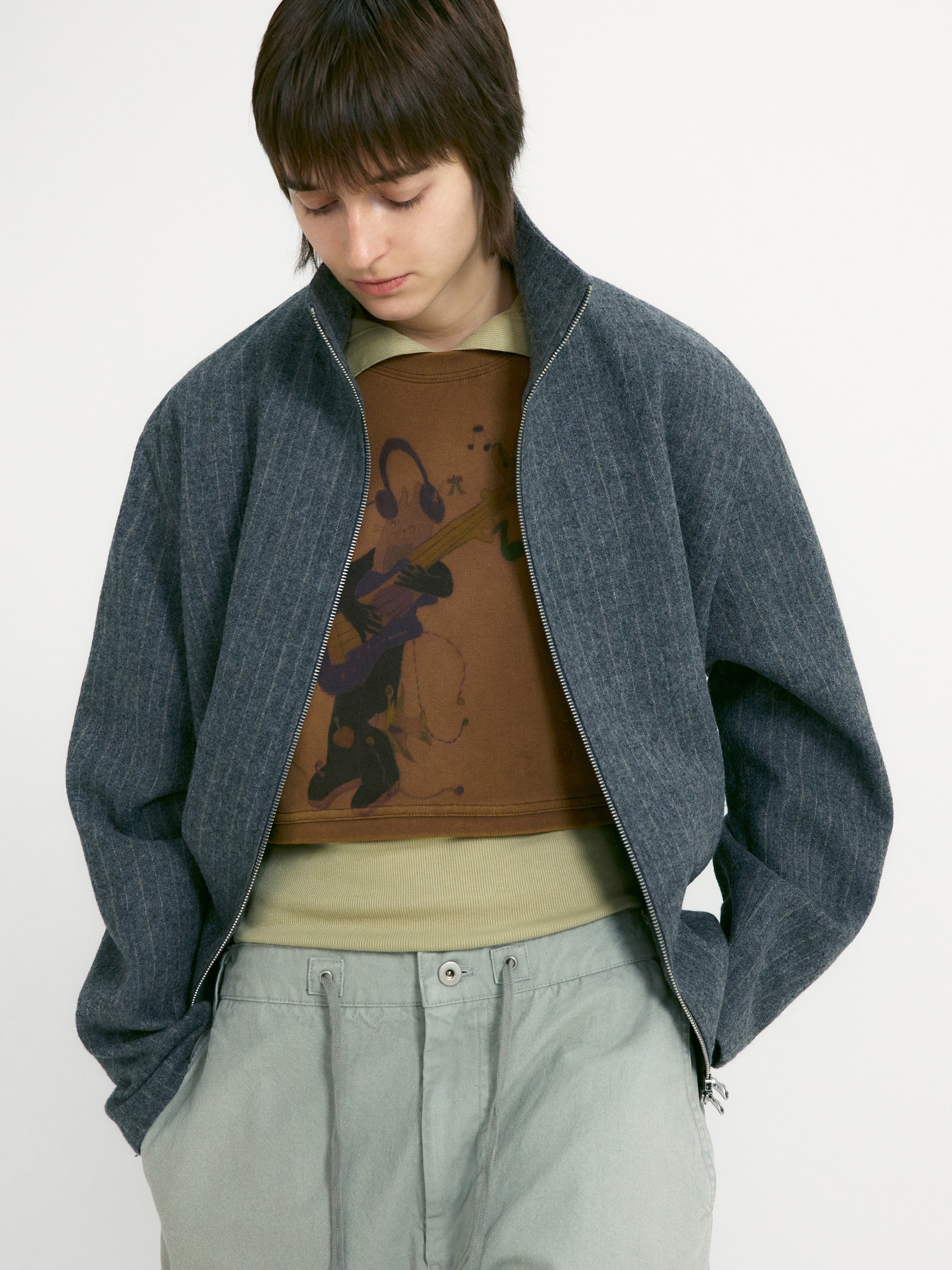 [low_classic] Washed Rockstar Cat T-Shirt
Orange Brown