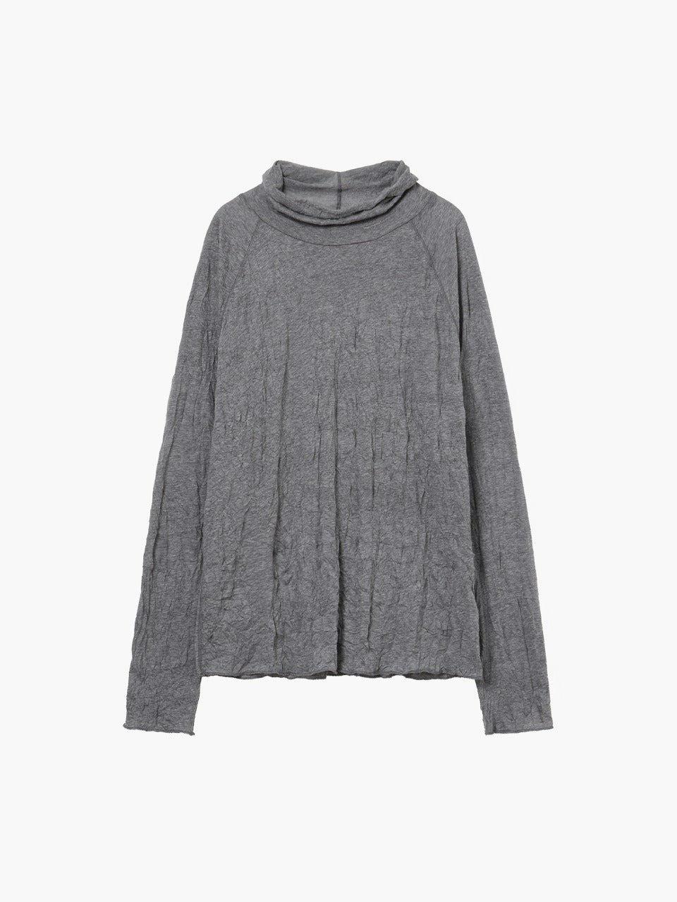 Margesherwood Crinkle Half Neck Long Sleeve grey