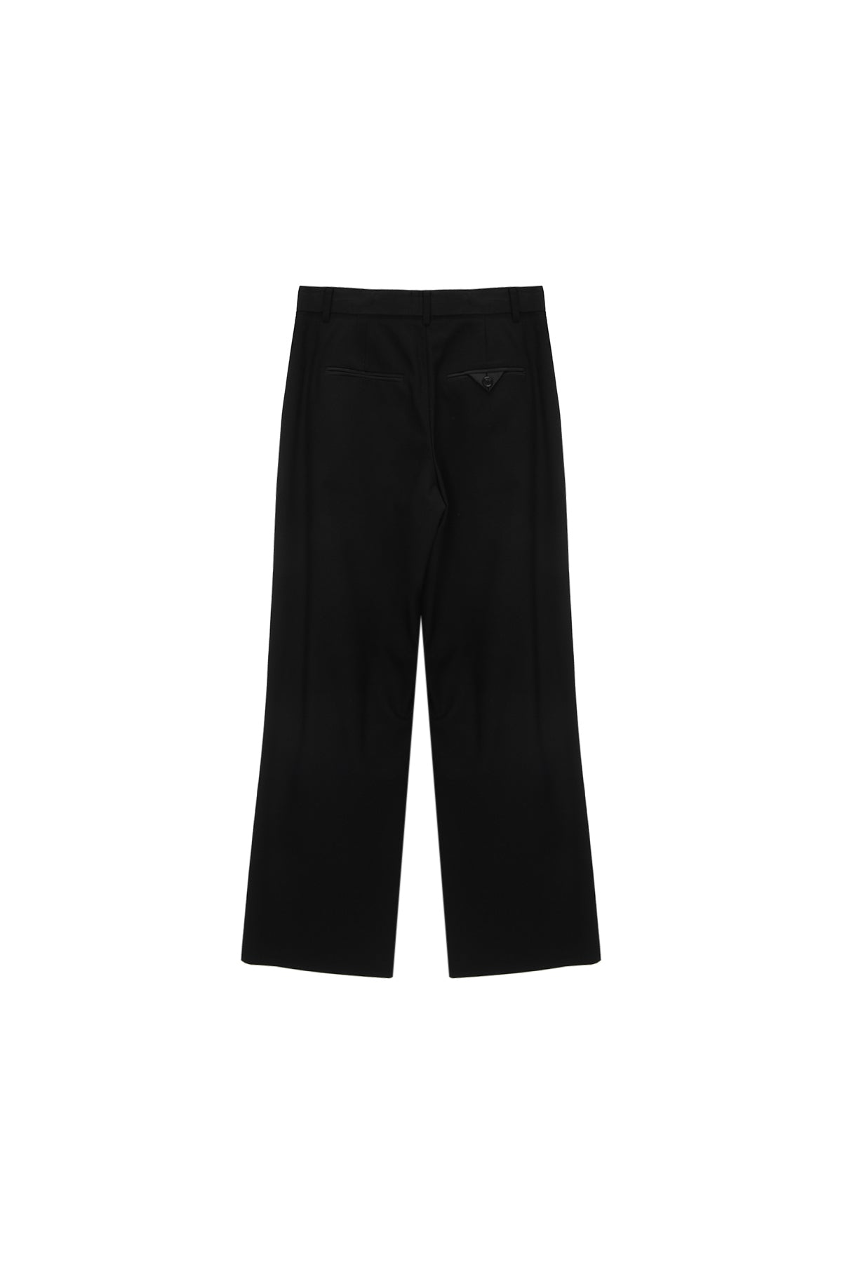 [matinkim] KNEE CUT OUT DETAIL TROUSER IN BLACK