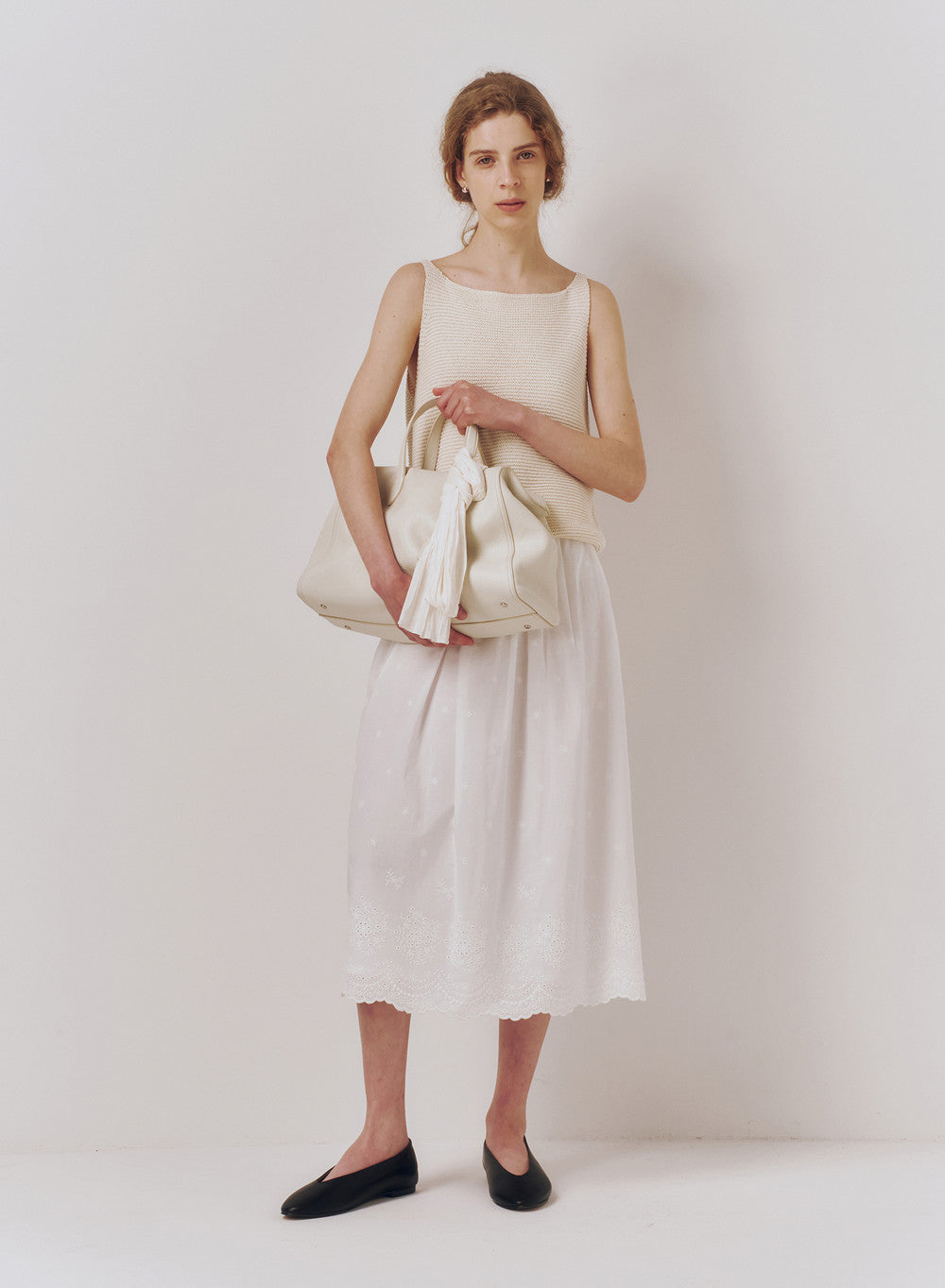Kindersalmon Coppélia Lace Skirt White