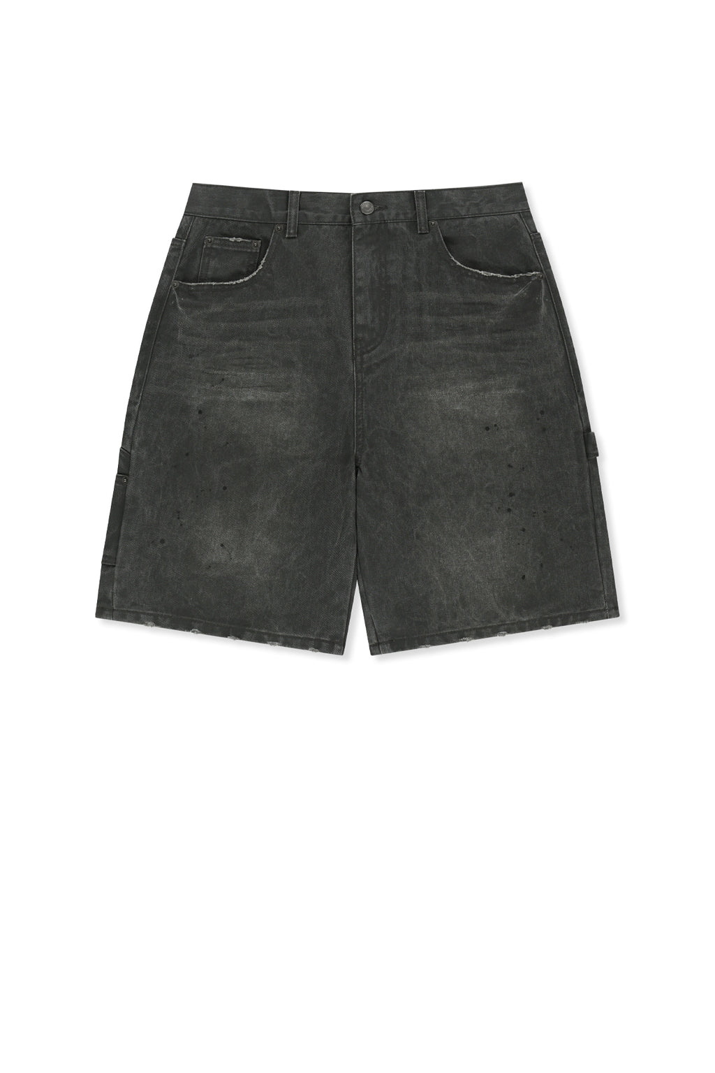 Matinkim Carpenter Bermuda Denim Pants IN Charcoal