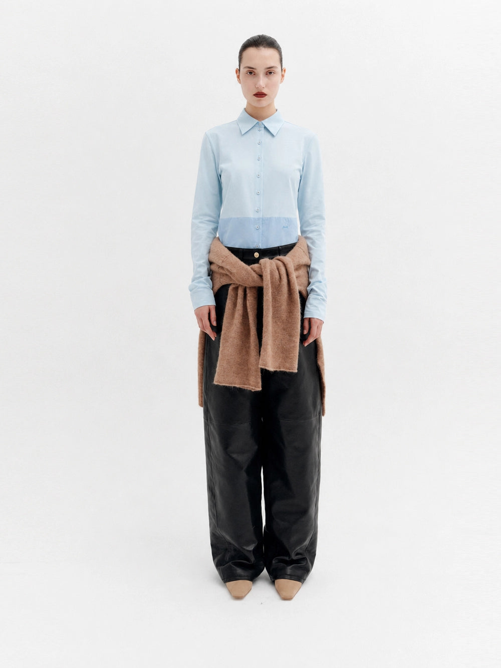 EENK Embroidered Logo Classic Shirt - Light Blue