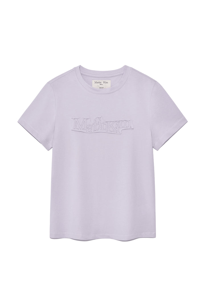 Matinkim Applique Logo Patch Top IN Lilac