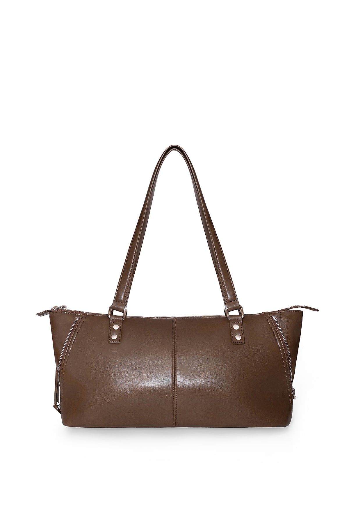 Matinkim Flap Pocket Shoulder Bag IN Brown