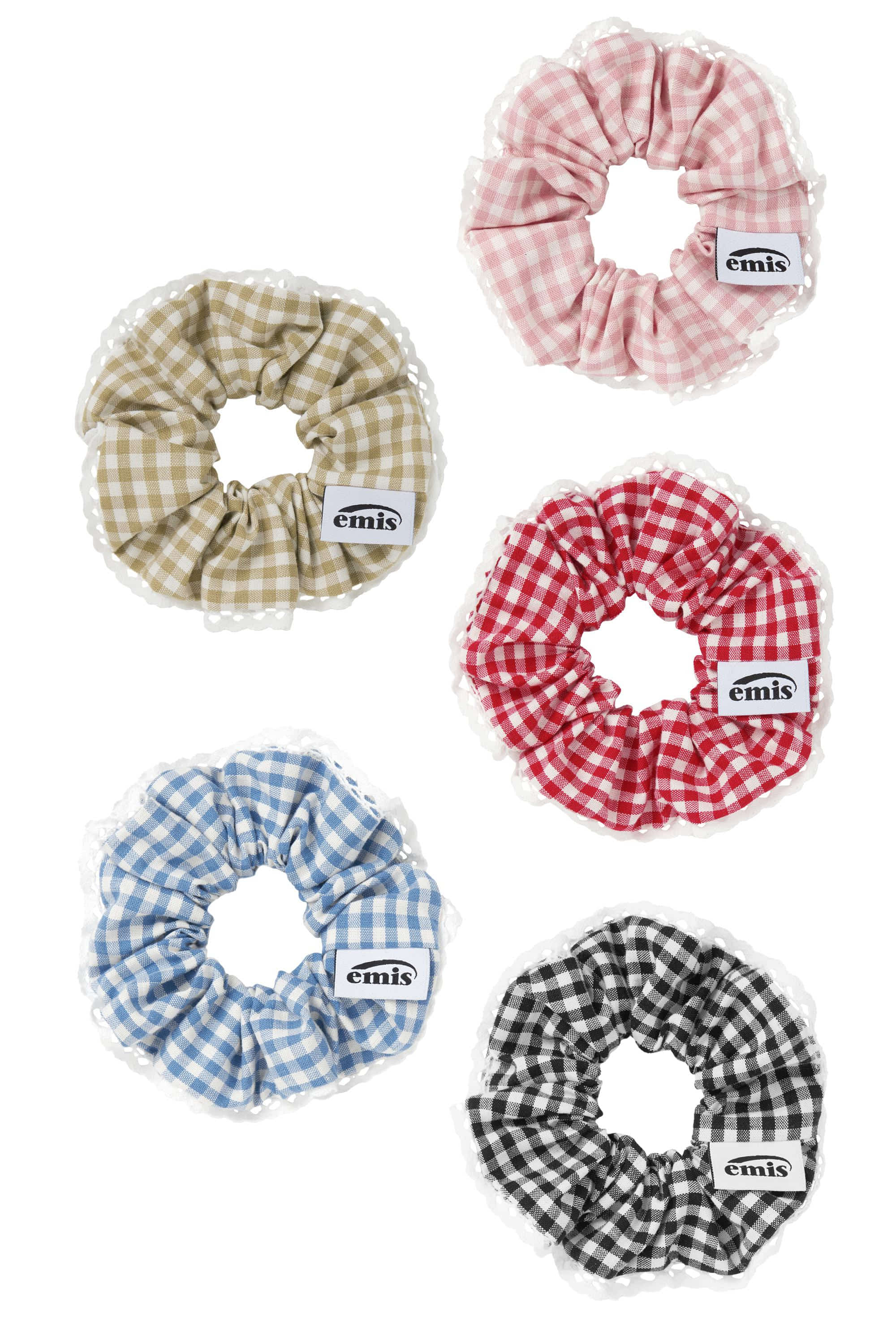GINGHAM CHECK SCRUNCHIE