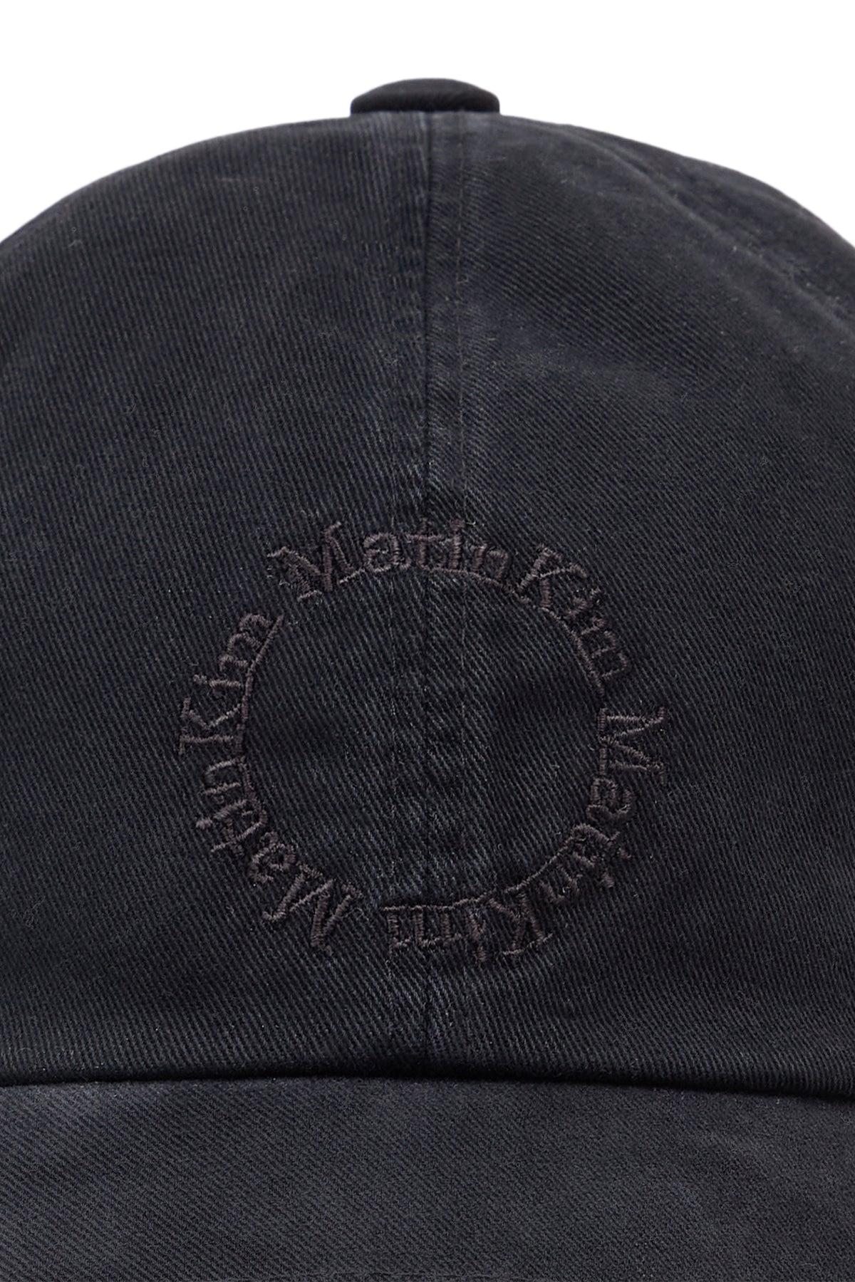 [matinkim] WASHED CIRCLE LOGO BALL CAP IN BLACK