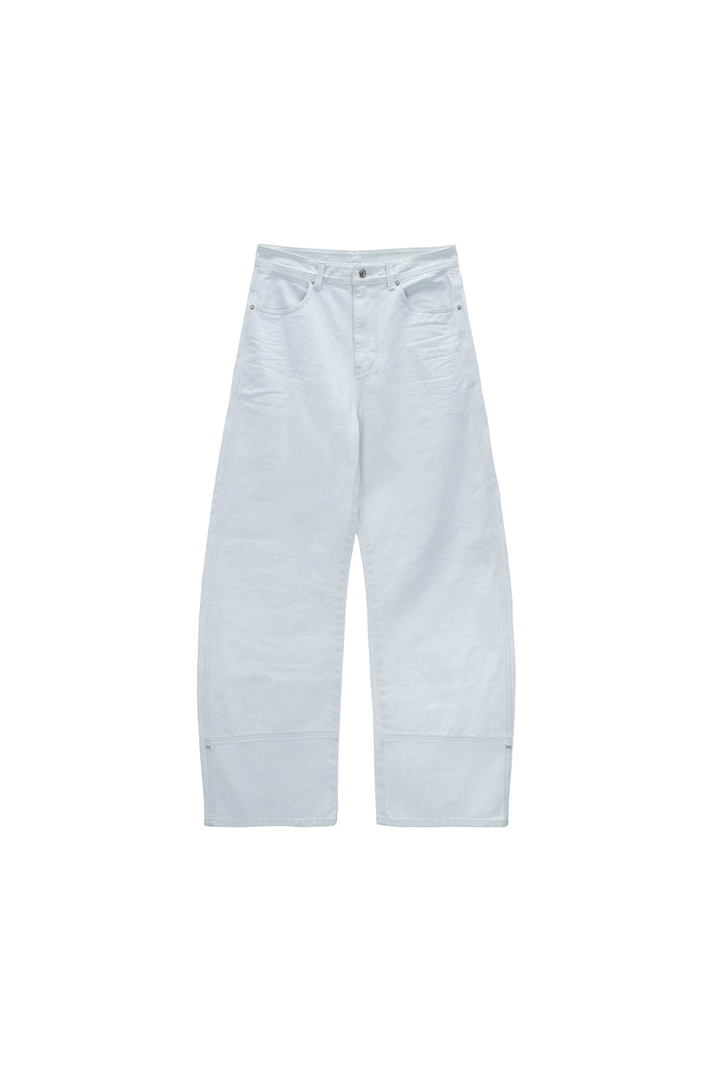 Matinkim Wide Cut Point Denim Pants For Men IN Light Blue