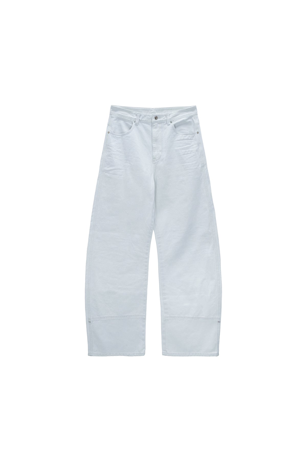 Matinkim Wide Cut Point Denim Pants For Men IN Light Blue