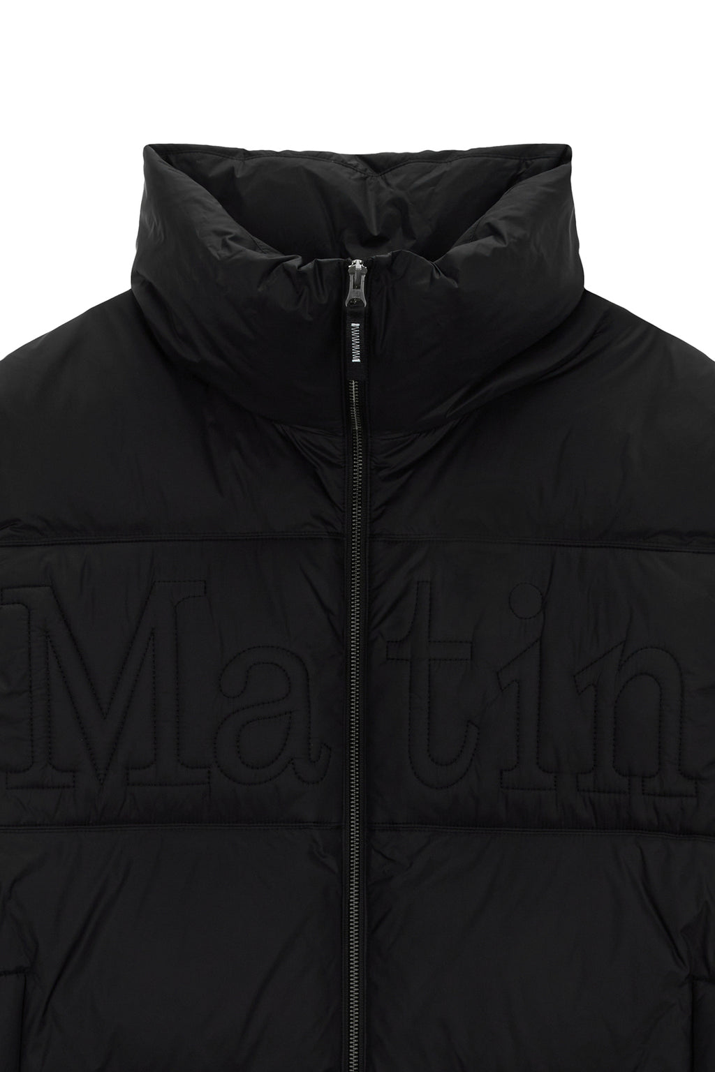 Matinkim Big Logo Point Down Vest For Men IN Black
