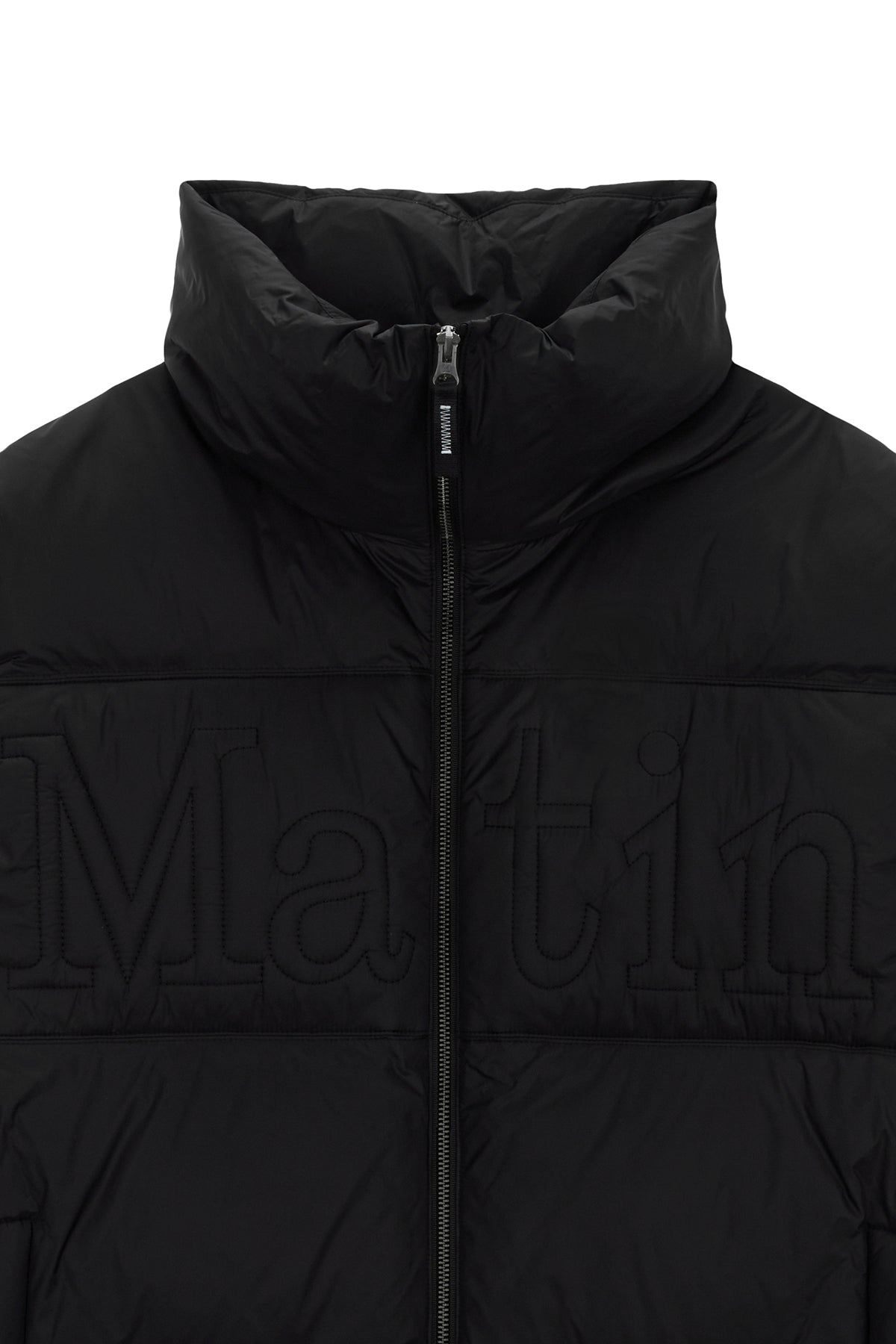 Matinkim Big Logo Point Down Vest For Men IN Black
