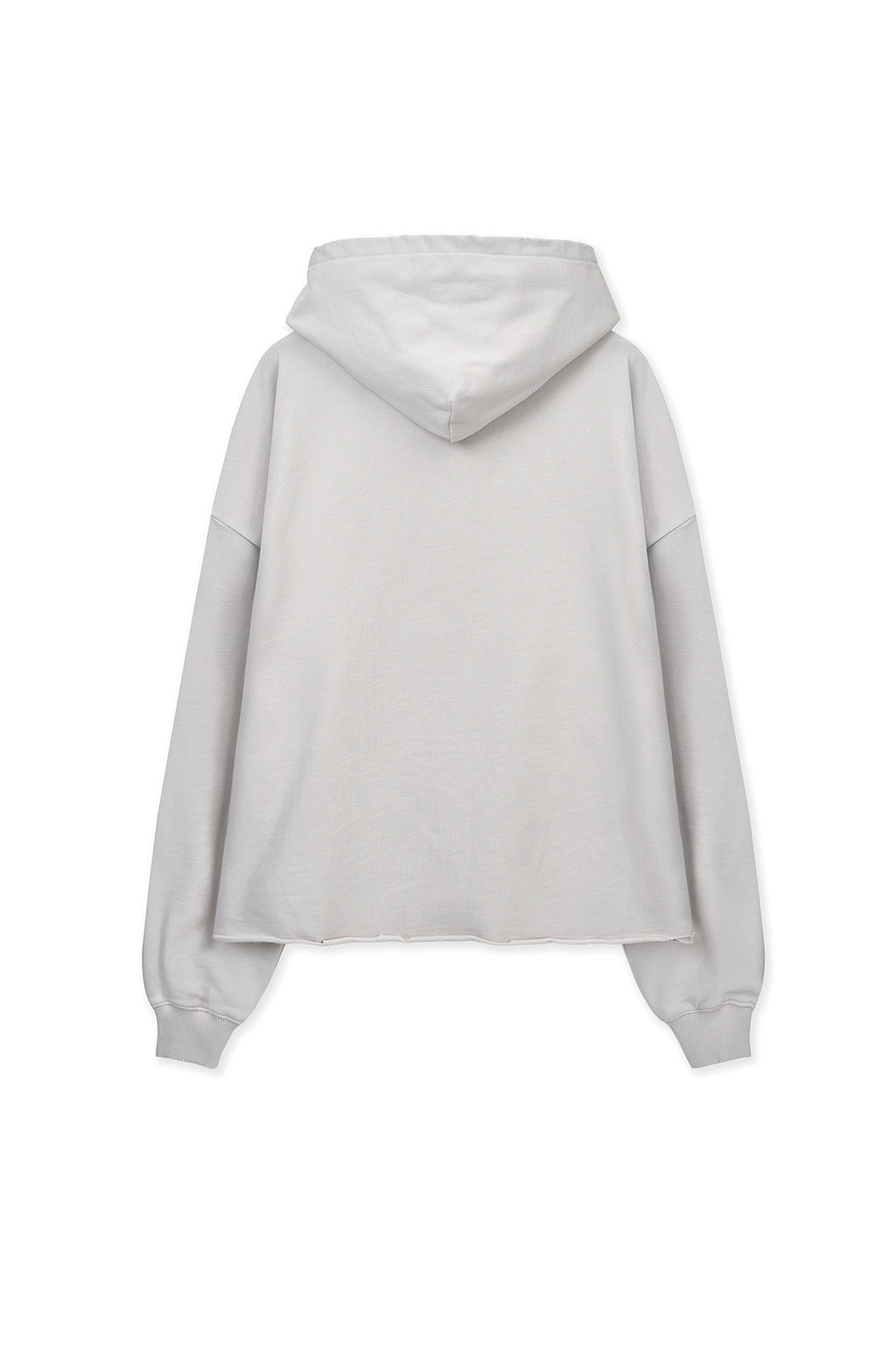 Matinkim Raw Edge Hem Sweat Hoody IN Light Beige