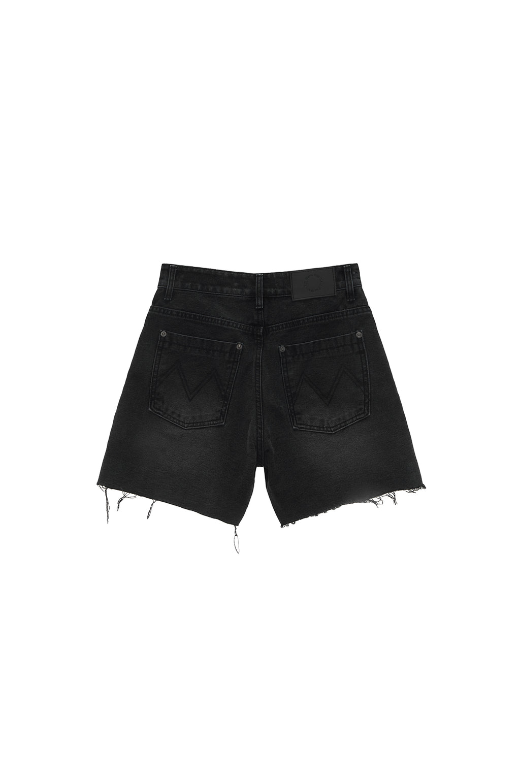 Matinkim Cut Out Point Denim Shorts IN Black