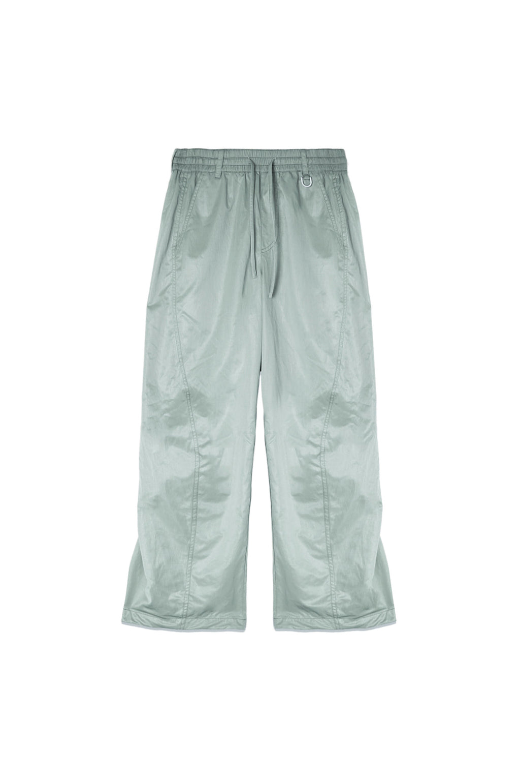 [matinkim] GLOSSY BANDING TRACK PANTS IN MINT