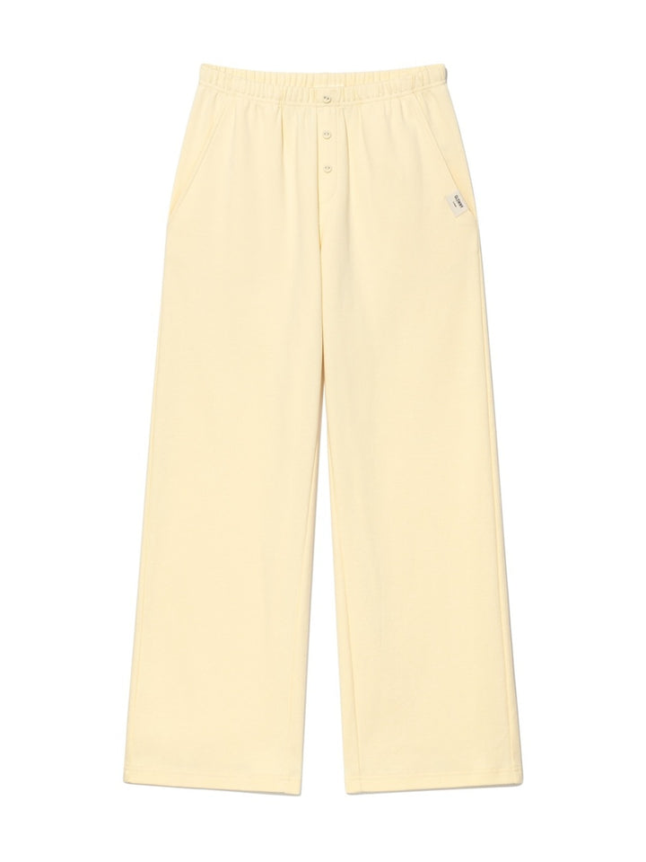 GLOWNY G Button Fly Pants (Butter)
