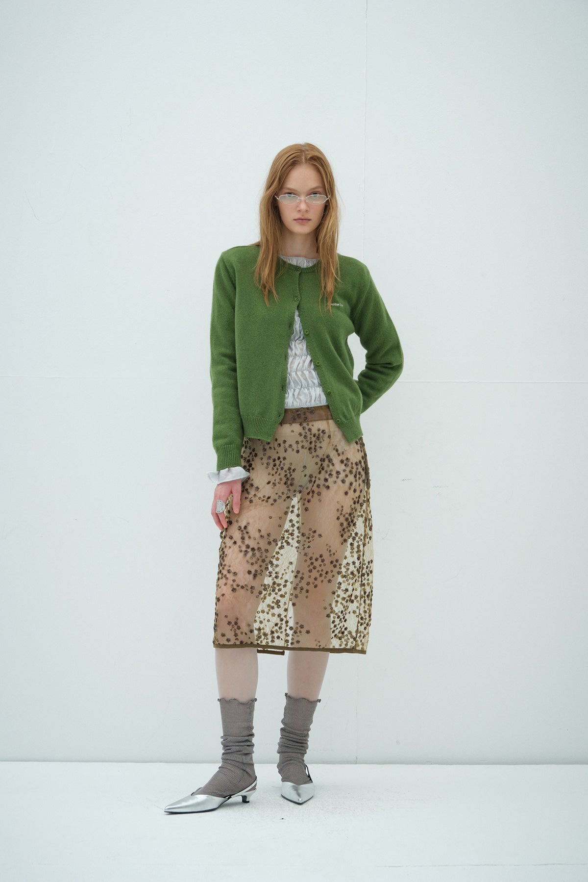 Overdueflair Overdue Wool Cardigan Forest Green