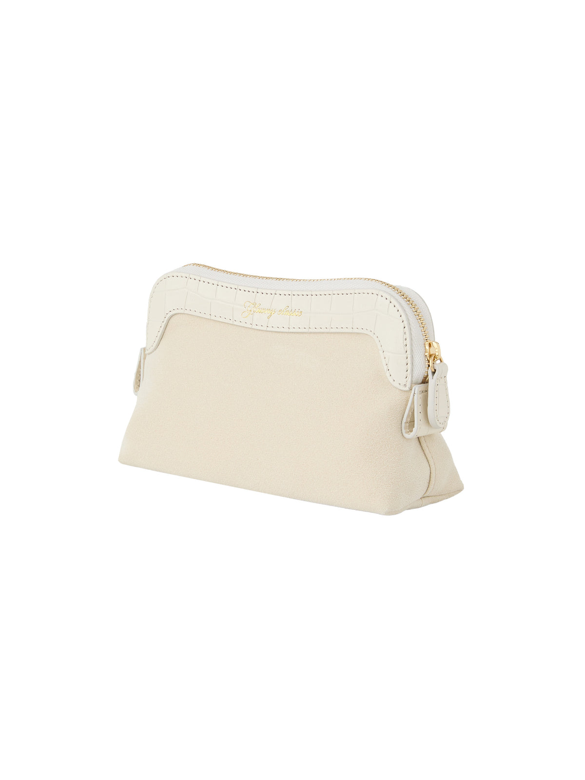GLOWNY G Crack Leather Pouch (Ivory)