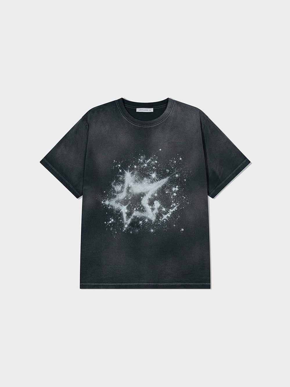 [Low Classic] Vintage Washed Sparkling T-Shirt_Charcoal