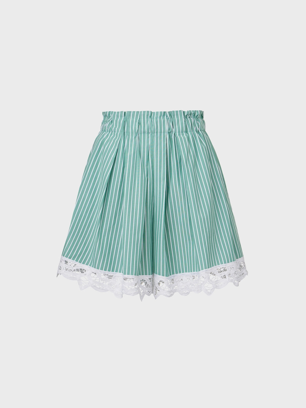 EENK Lace A-Line Shorts - Green