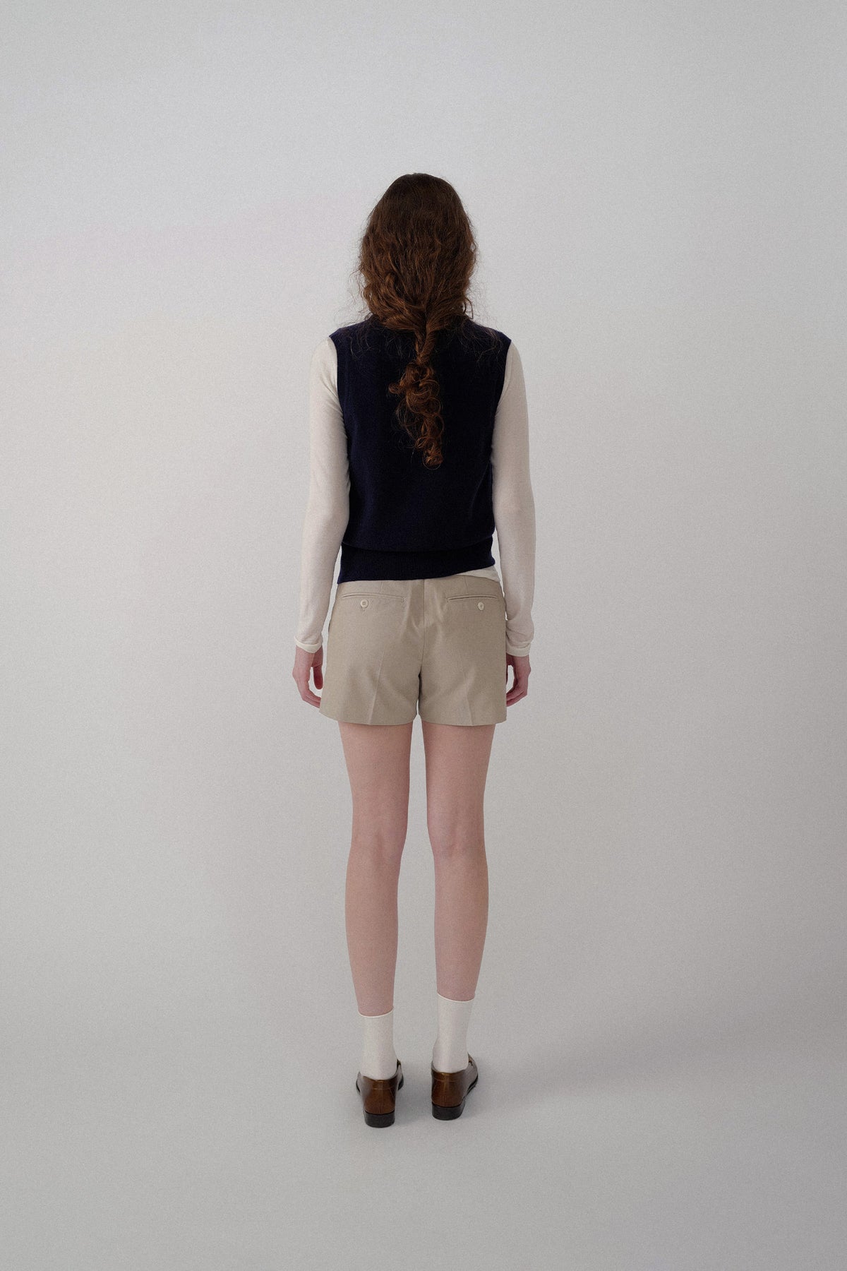 Nothing Written Emitt u-neck wool slipover (Navy)