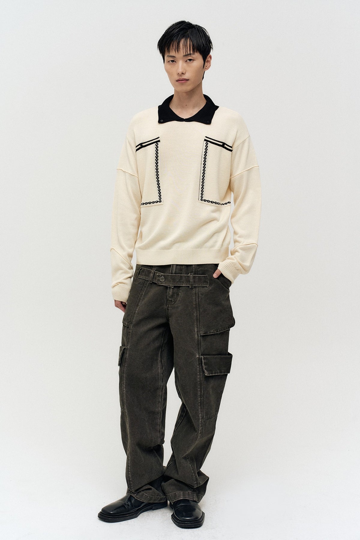 Andersson Bell Big Pocket Polo Sweater