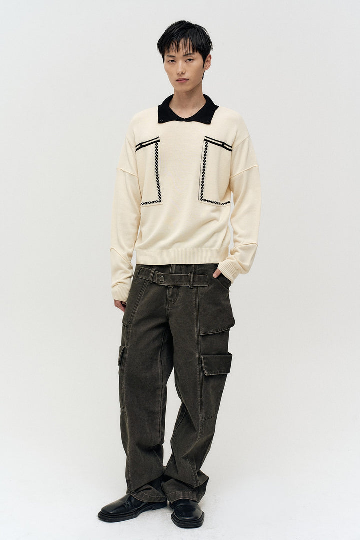 Andersson Bell Big Pocket Polo Sweater