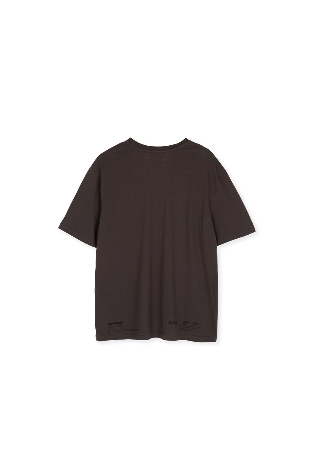 [matinkim] PEACHES LOVE CAR ETC GRAPHIC TOP IN CHARCOAL