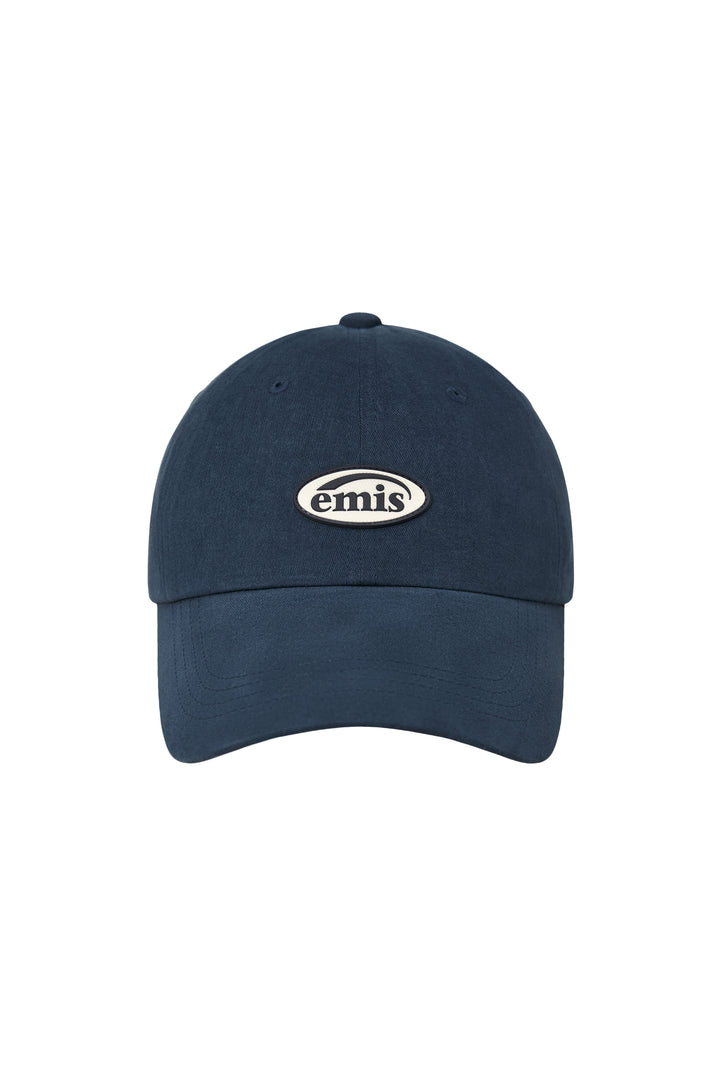 EMIS Mini Rubber Patch Brushed Ball Cap-Navy