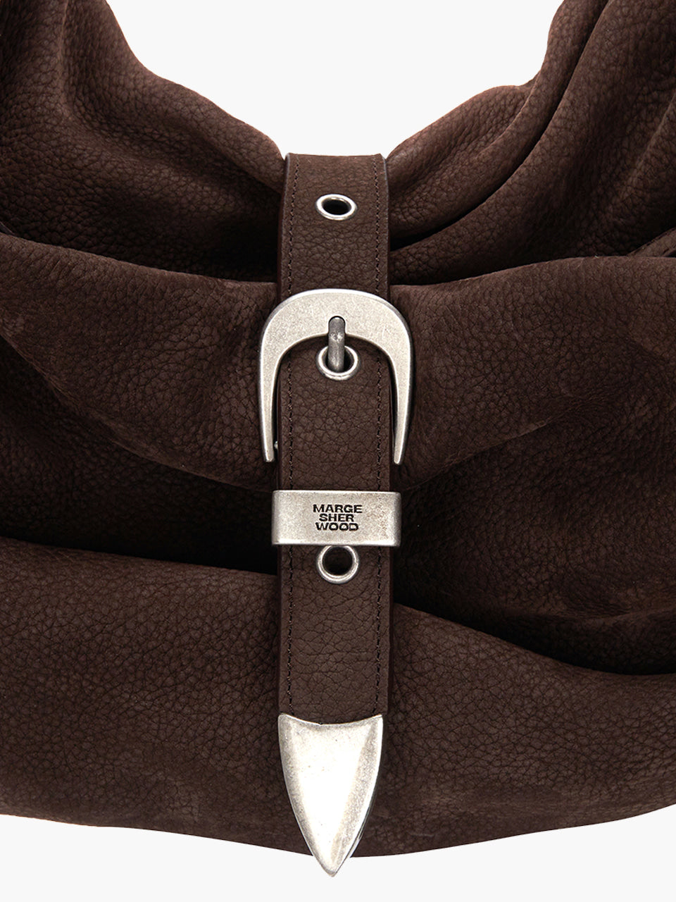 Margesherwood Belted Hobo hush nubuck