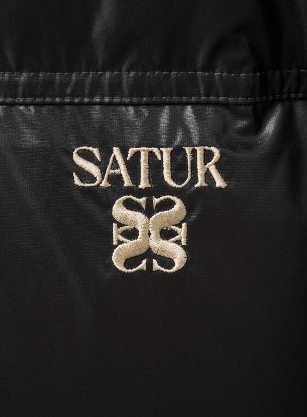 [satur] Hooded Puffer Duck Down Padding - Black