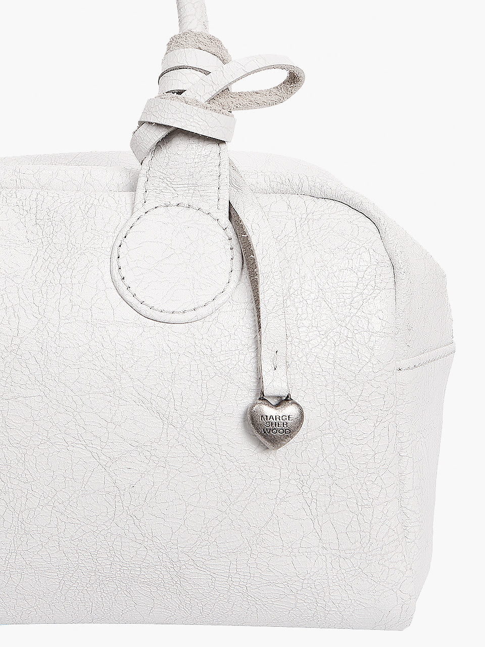 Margesherwood Heart Charm off white cracked