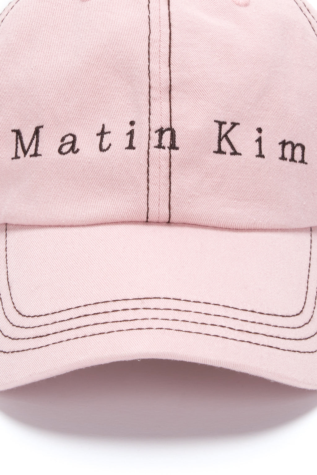 [matinkim] MATIN STITCH BALL CAP IN LIGHT PINK