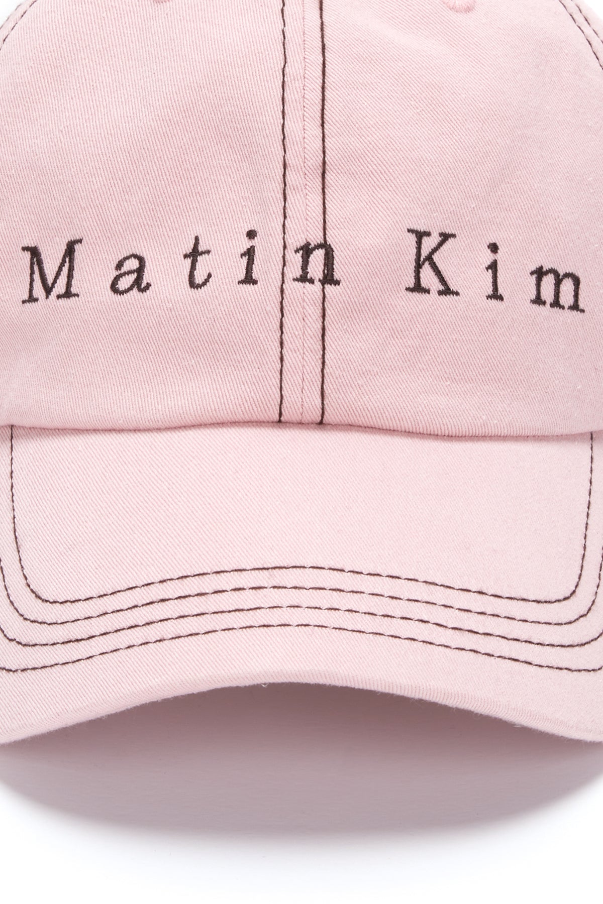 [matinkim] MATIN STITCH BALL CAP IN LIGHT PINK